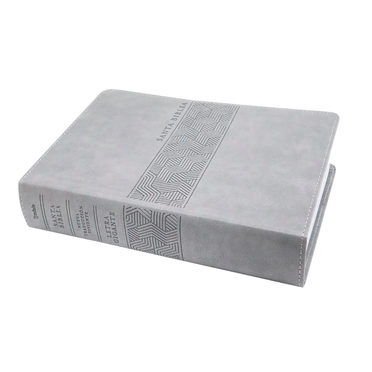BIBLIA NTV LETRA GIGANTE TAMAÑO MANUAL SENTIPIEL GRIS