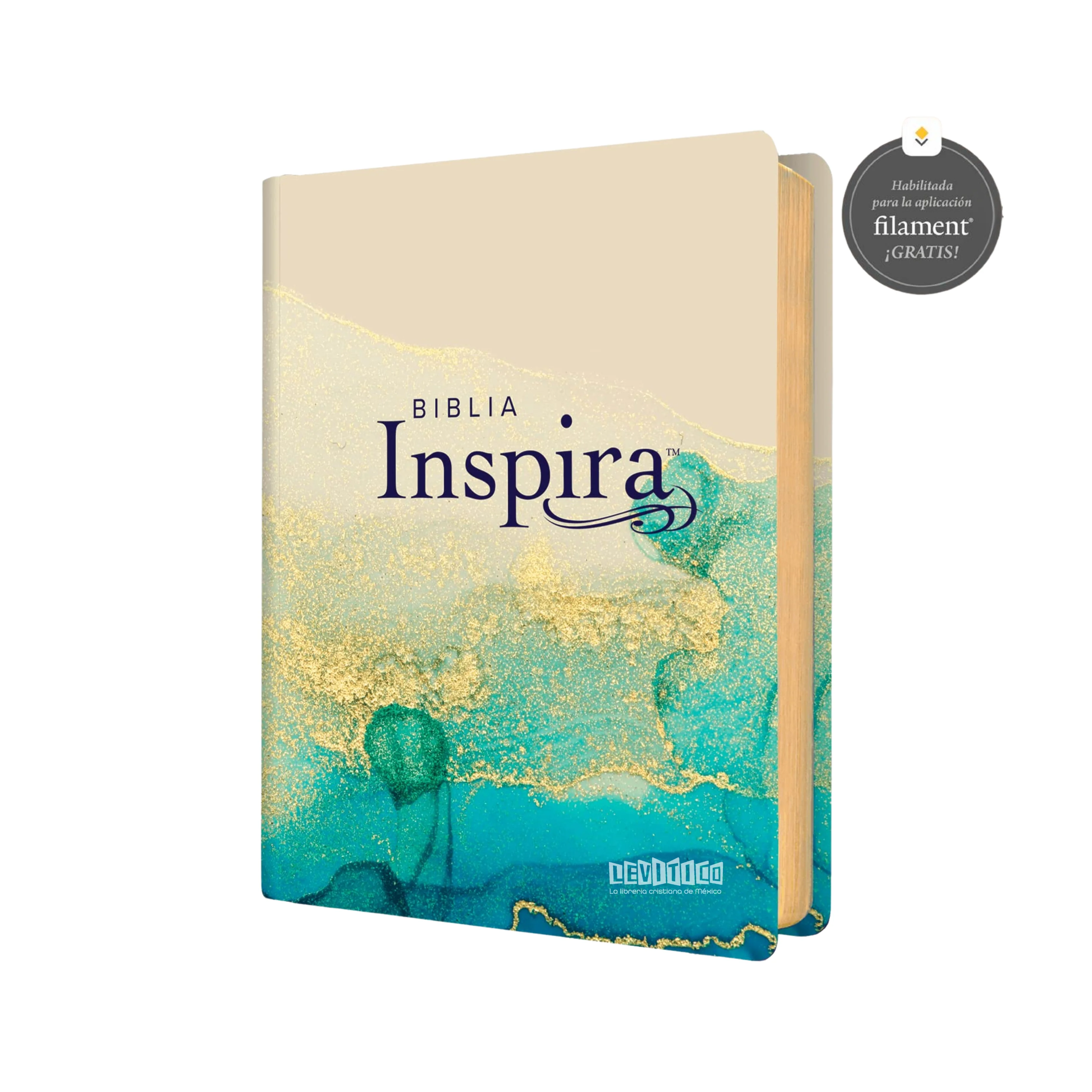 BIBLIA DE APUNTES NTV INSPIRA COLOR ORO