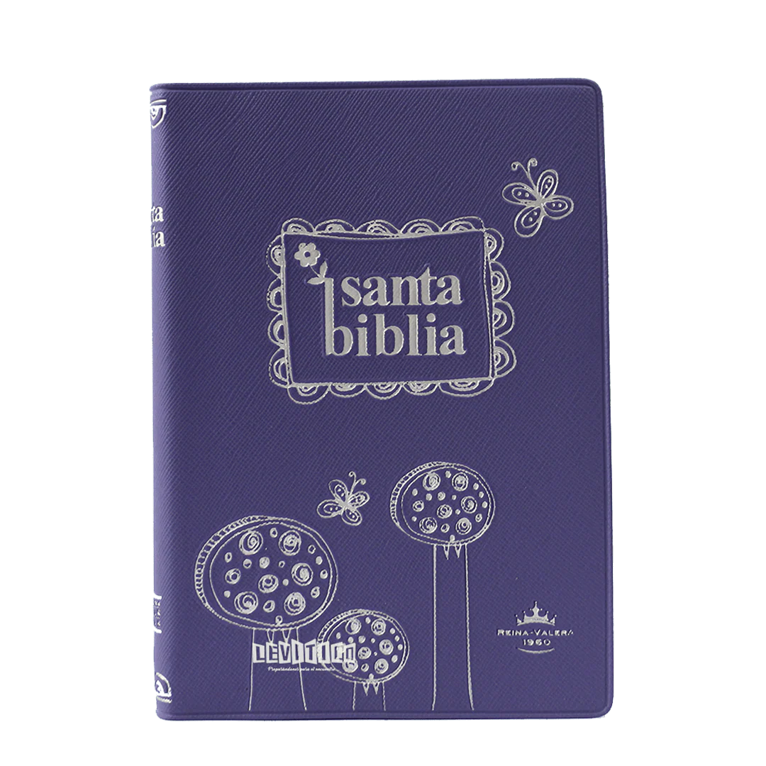 Santa Biblia RVR 1960 Morada y Rosa