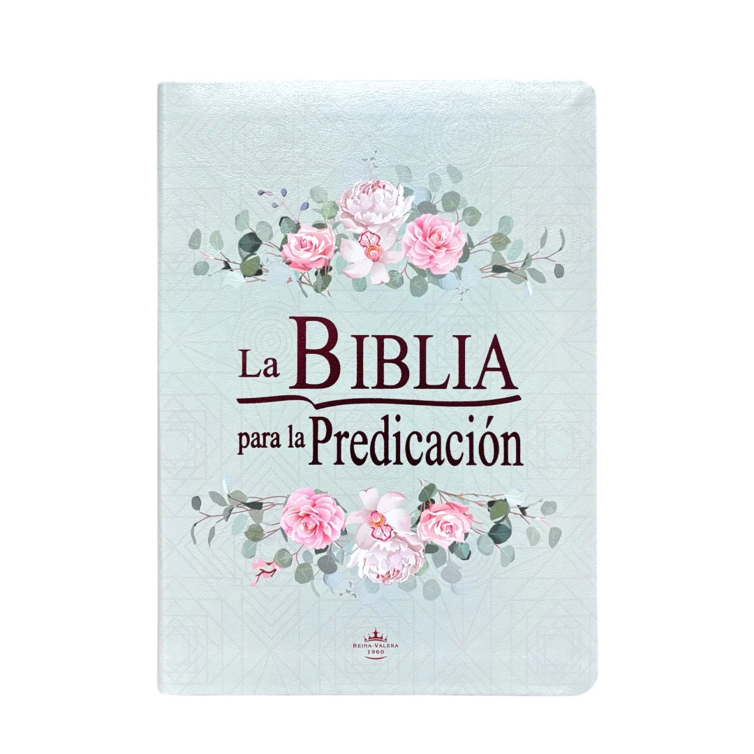 BIBLIA DE ESTUDIO PARA LA PREDICACION REINA VALERA 1960  AQUA FLORES
