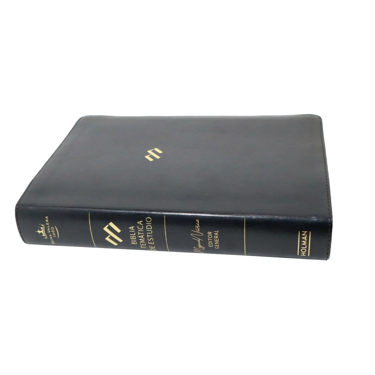 BIBLIA REINA VALERA 1960  TEMÁTICA DE ESTUDIO SÍMIL PIEL NEGRO