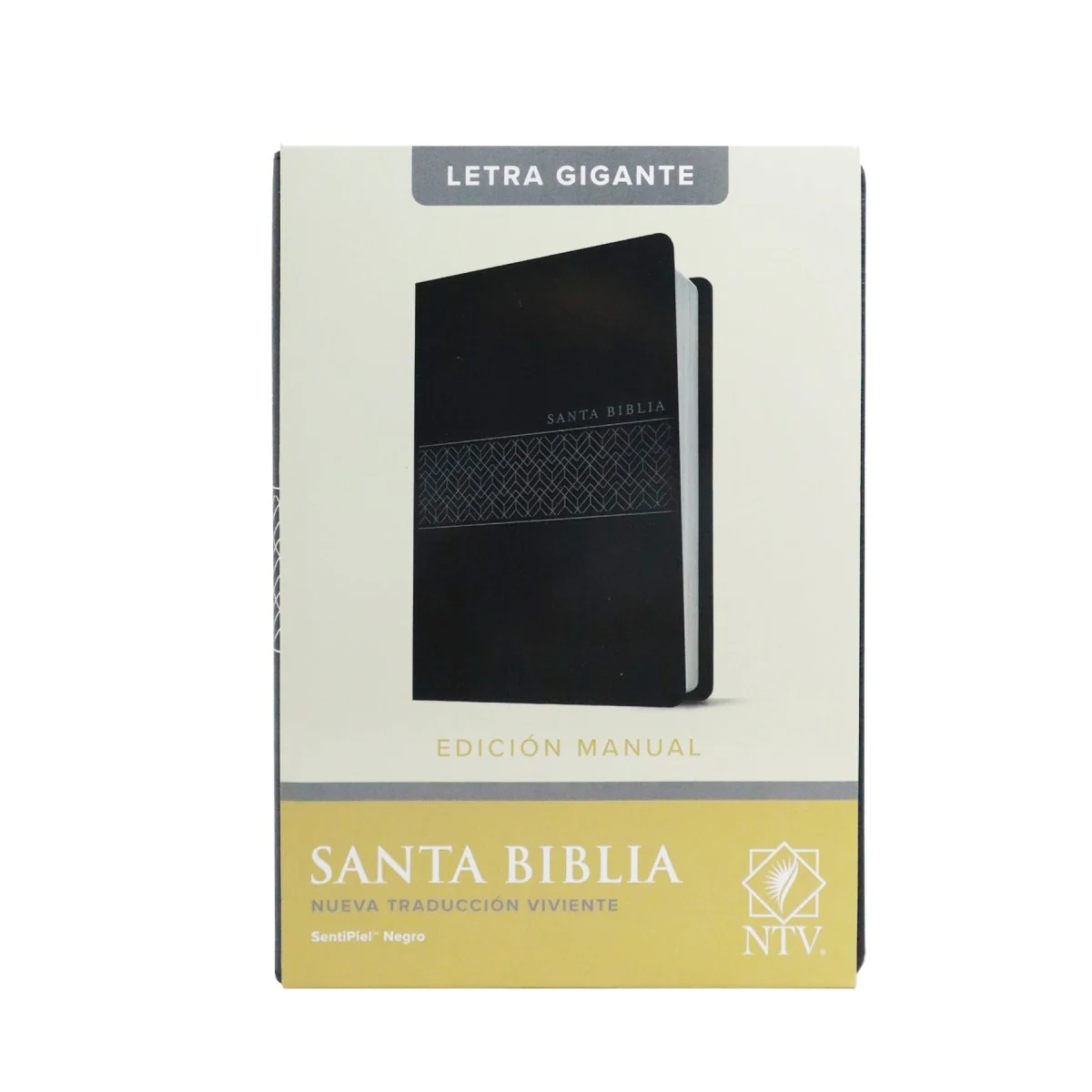 BIBLIA NTV LETRA GIGANTE  MANUAL SENTIPIEL  / NEGRO