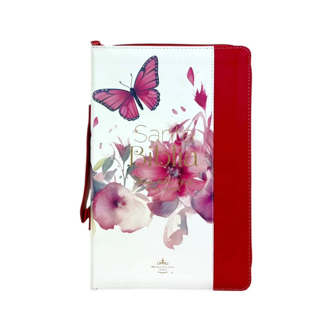 BIBLIA REINA VALERA 1960 LETRA GRANDE MANUAL PRETTY CANTO FLORAL INIDICE