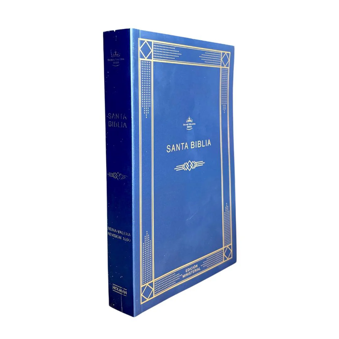 BIBLIA HOLMAN REINA VALERA 1960 ECONOMICA AZUL TAPA RUSTICA