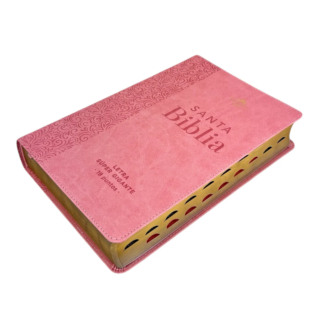 BIBLIA REINA VALERA 1960 LETRA SUPER GIGANTE FLORAL C/INDICE