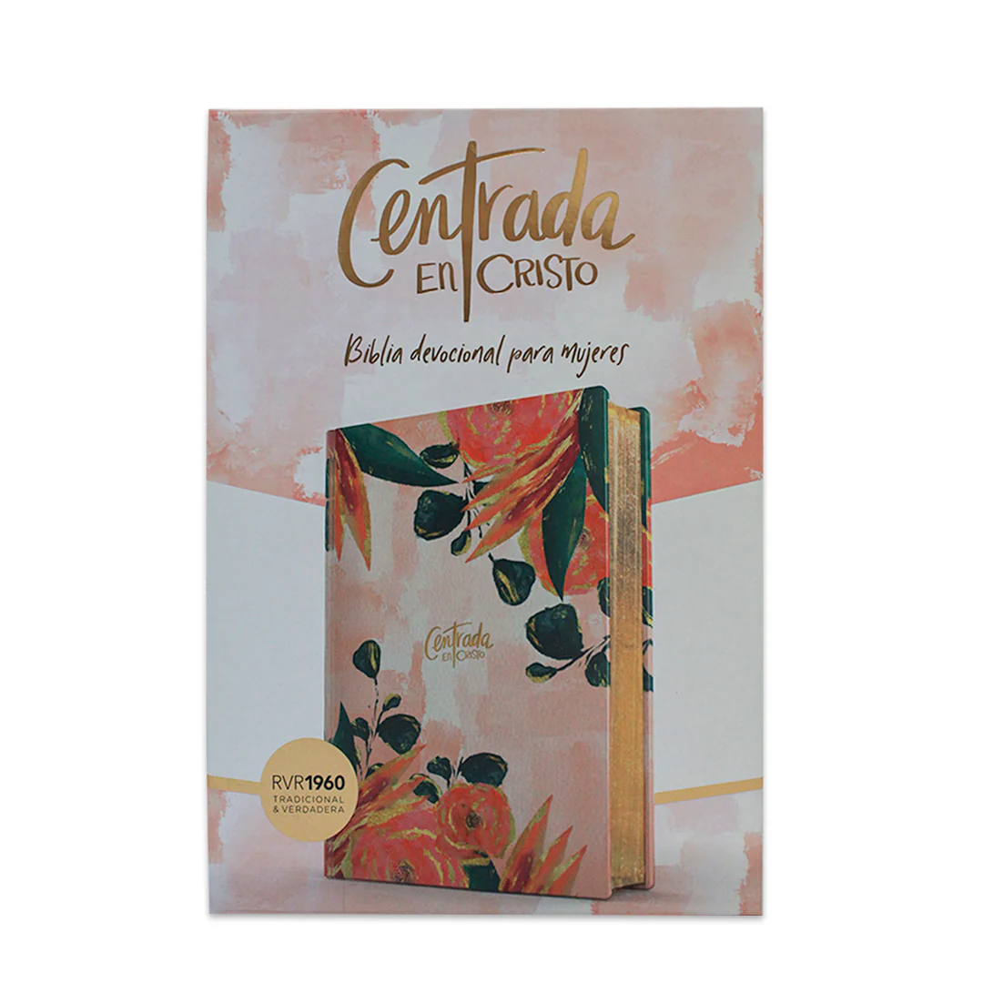Biblia Centrada en Cristo, floral símil piel RVR1960