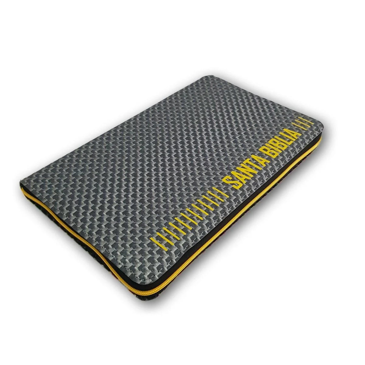 Santa Biblia NTV Edición zíper sentipiel Gris