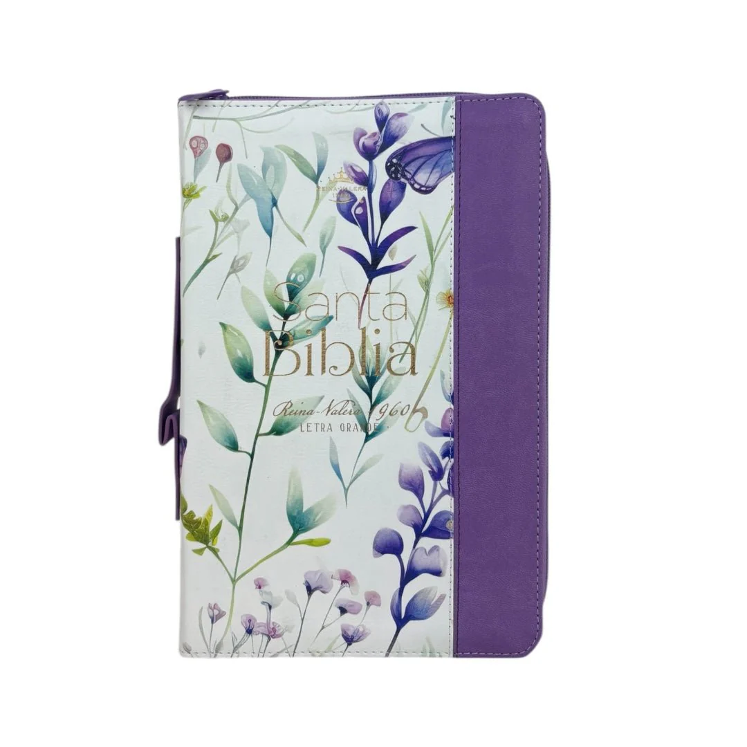 BIBLIA REINA VALERA 1960 LETRA GRANDE MANUAL PRETTY CANTO FLORAL INIDICE