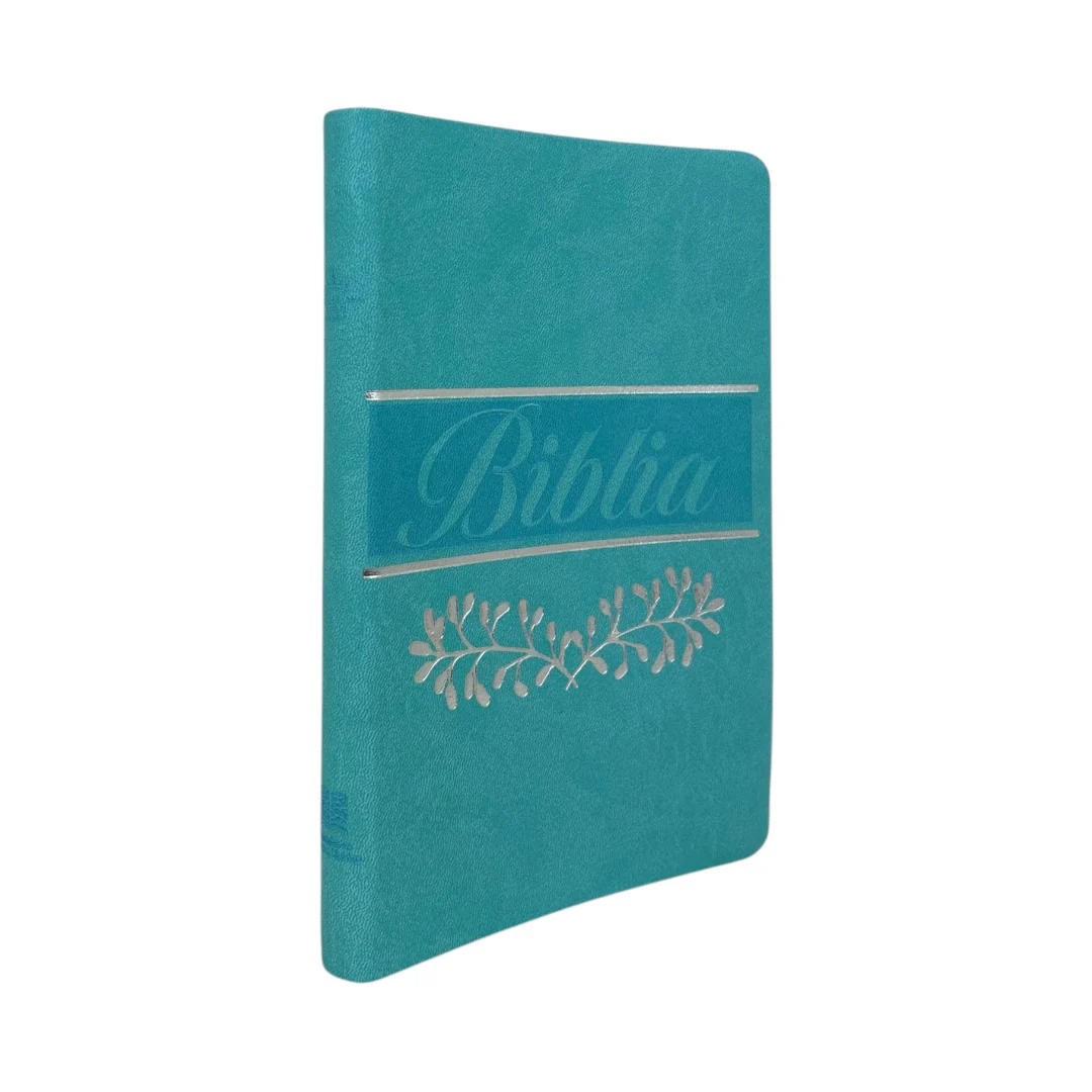 BIBLIA REINA VALERA 1960 MEDIANA IMITACIÓN PIEL VERDE MENTA