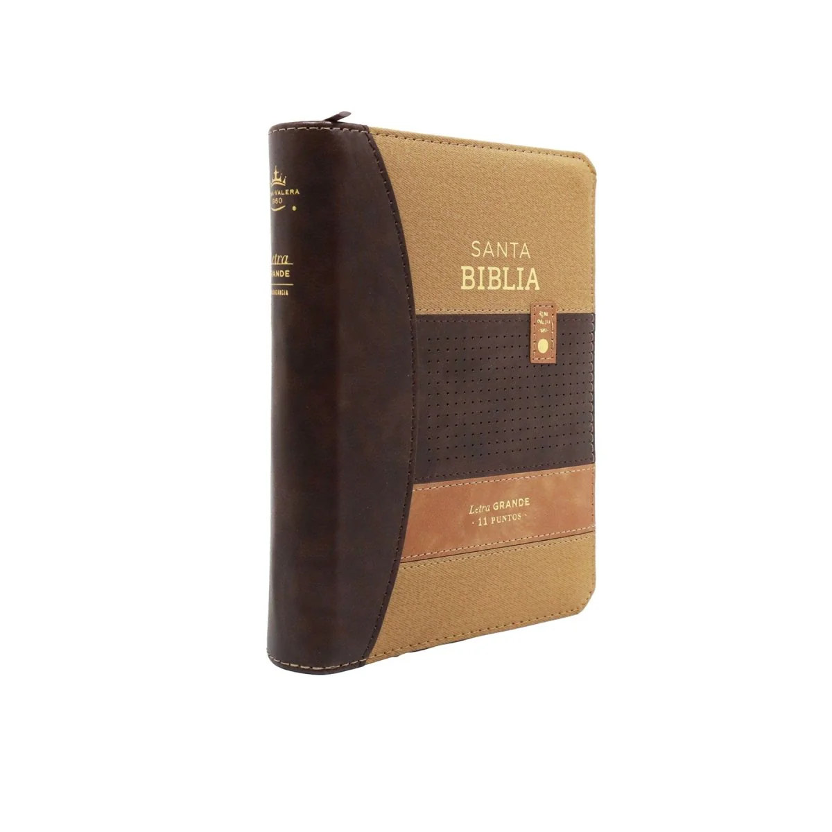BIBLIA REINA VALERA 1960 LETRA GRANDE COMPACTA CAFÉ/CAFÉ