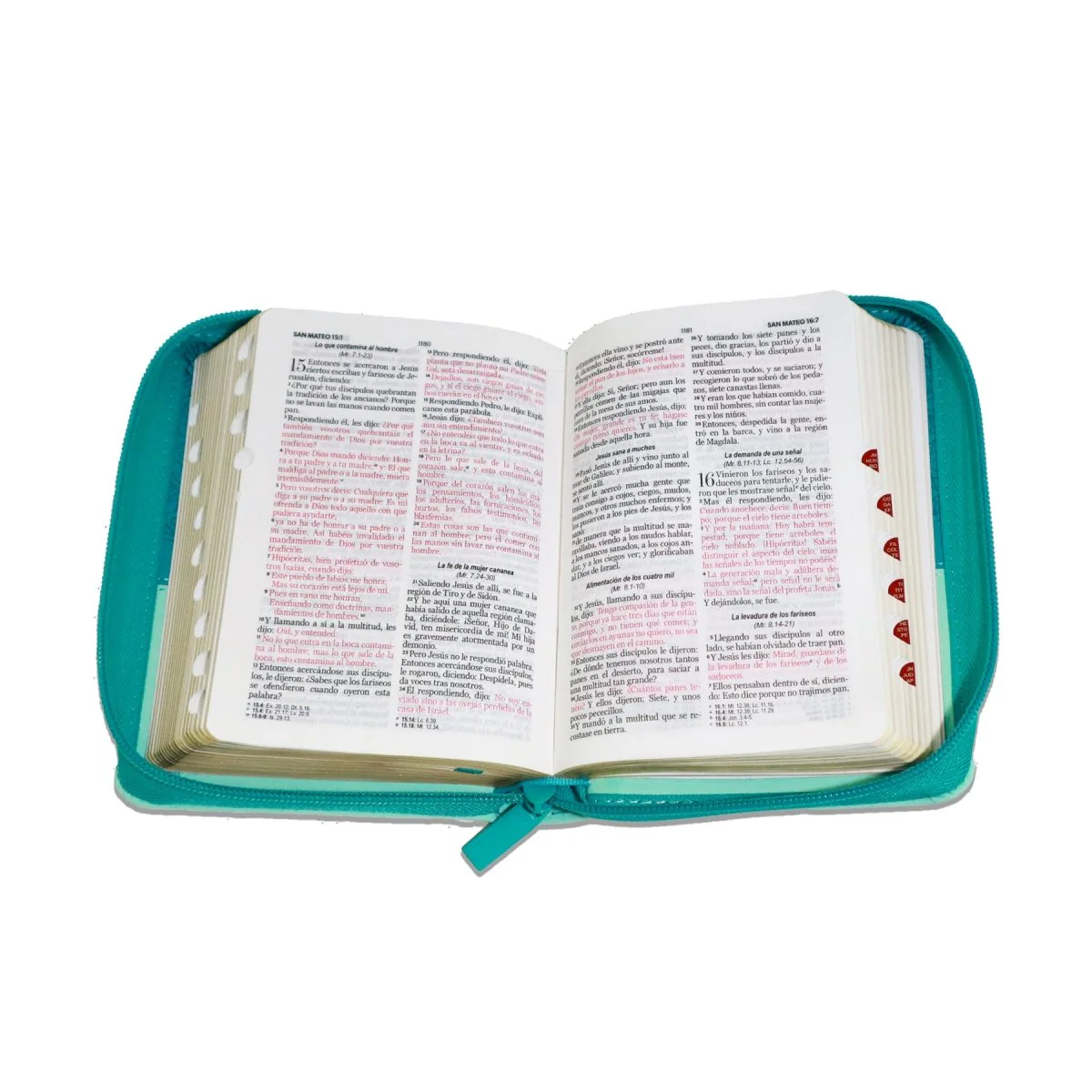 BIBLIA REINA VALERA 1960 TAMAÑO BOLSILLO BIFLORAL CIERRE INDICE