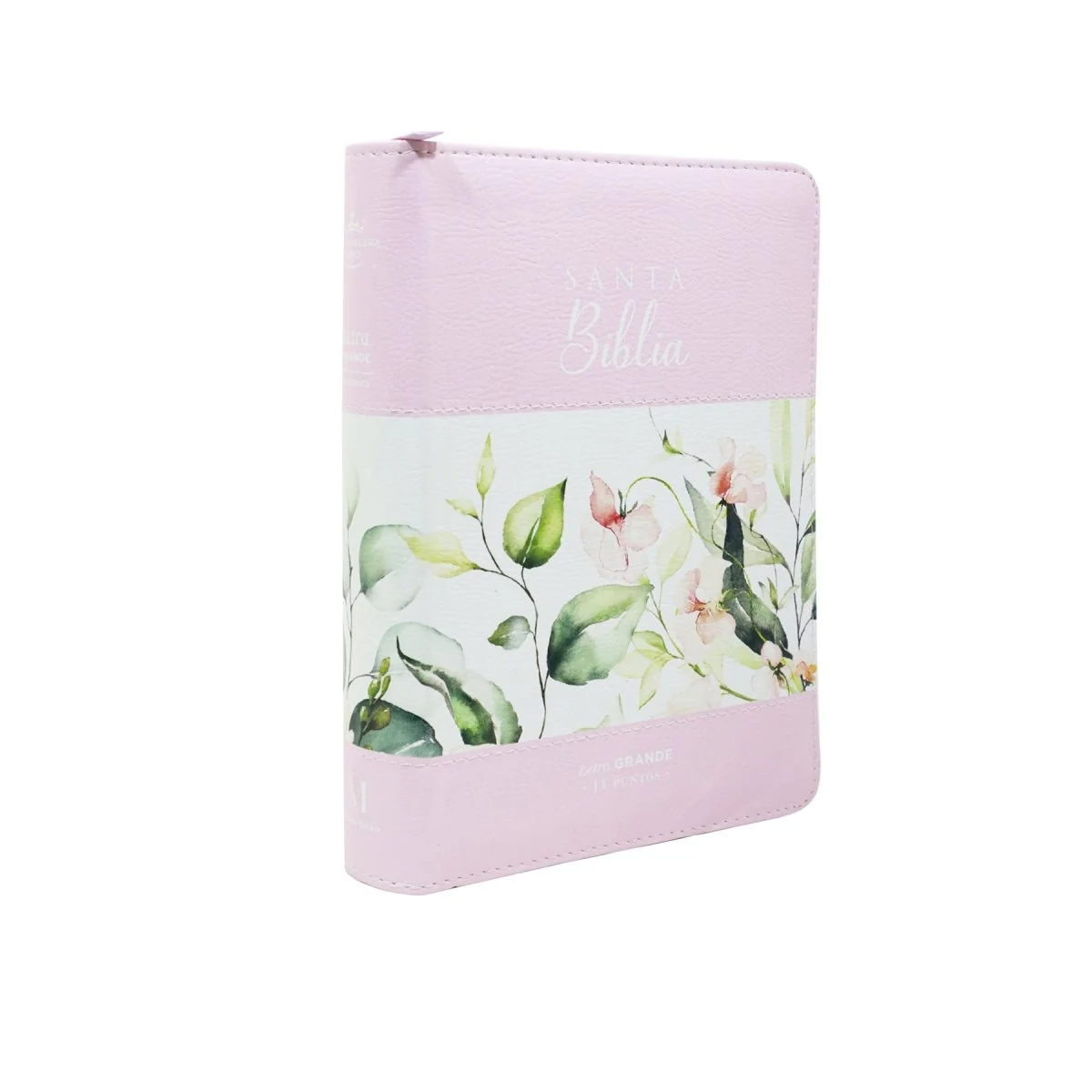 BIBLIA REINA VALERA 1960 LETRA GRANDE COMPACTA/  ROSA CIERRE INDICE