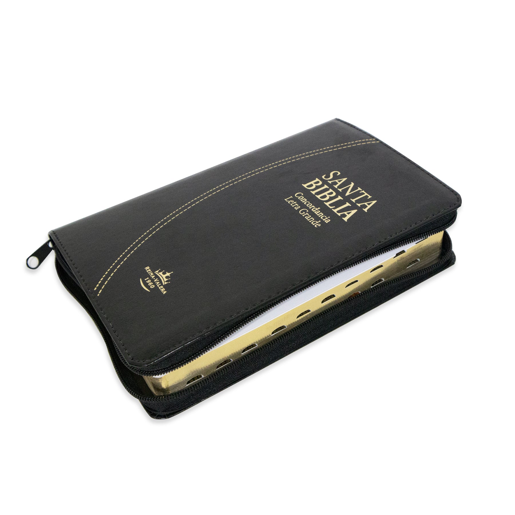 BIBLIA REINA VALERA 1960 LETRA GRANDE IMIT PIEL NEGRO INDICE/CIERRE