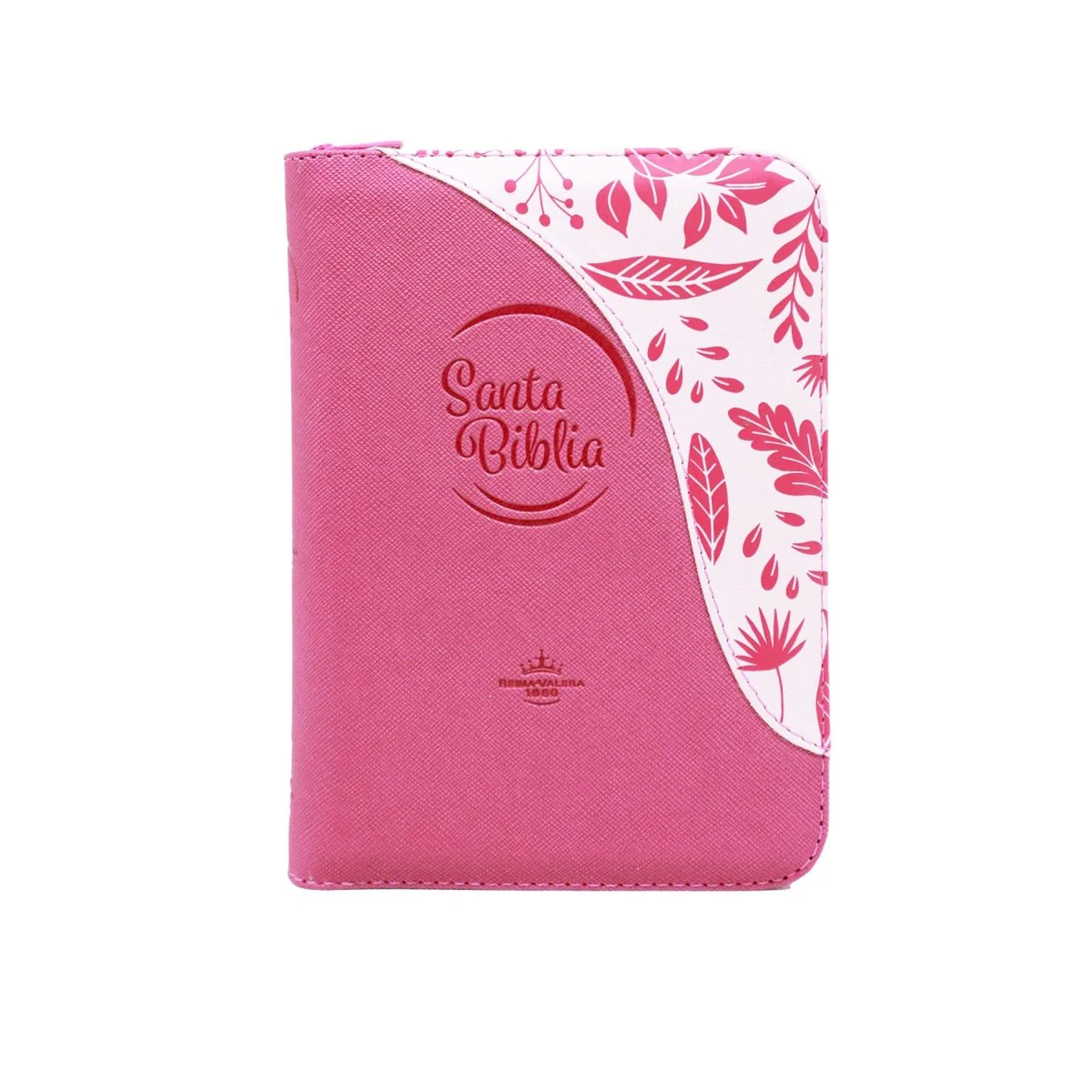 BIBLIA REINA VALERA 1960 COMPACTA FUCSIA HOJITAS CANTO PLATEADO