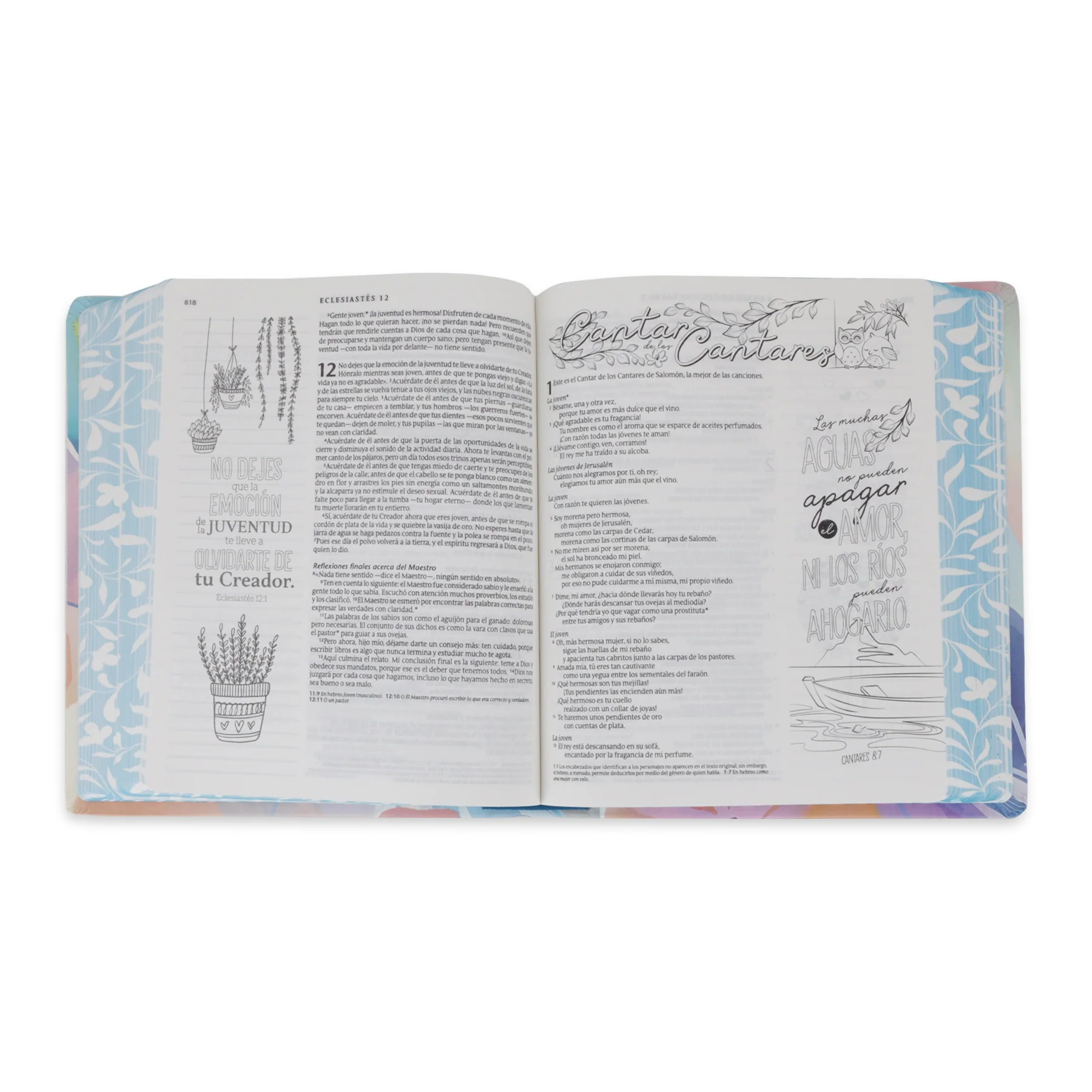 BIBLIA DE APUNTES INSPIRA NTV SENTIPIEL PARAISO FLORAL