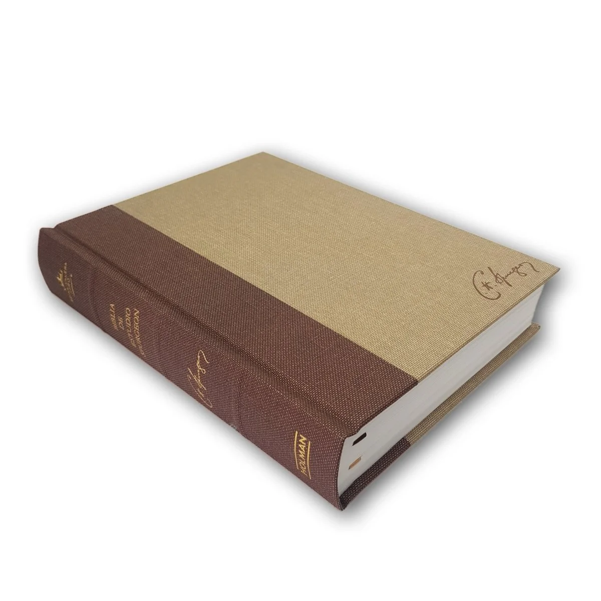 Biblia de estudio Spurgeon Pasta dura Marrón/Claro Tela