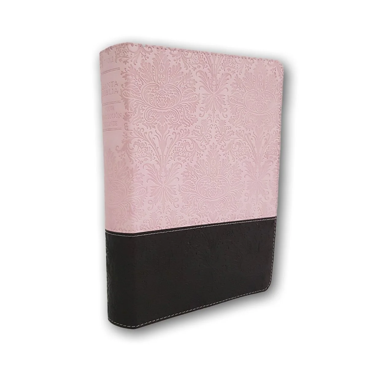 Santa Biblia NTV Edición personal sentipiel Rosa/Café con Indice