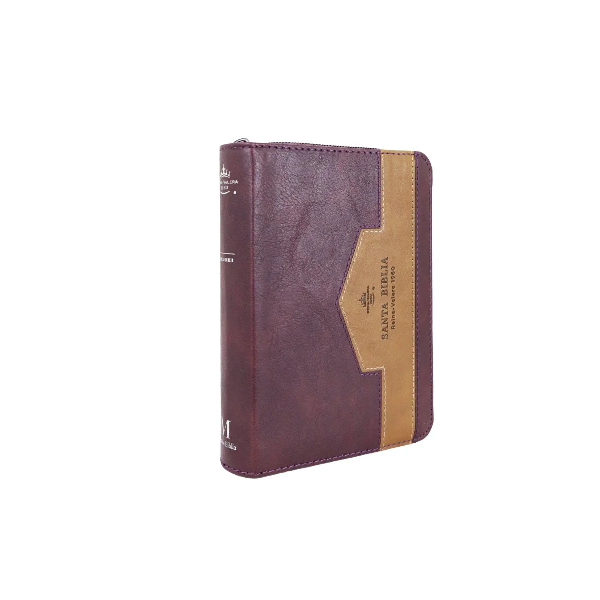 BIBLIA REINA VALERA 1960 TAMAÑO BOLSILLO ELEGANTE CAFE C/CIERRE