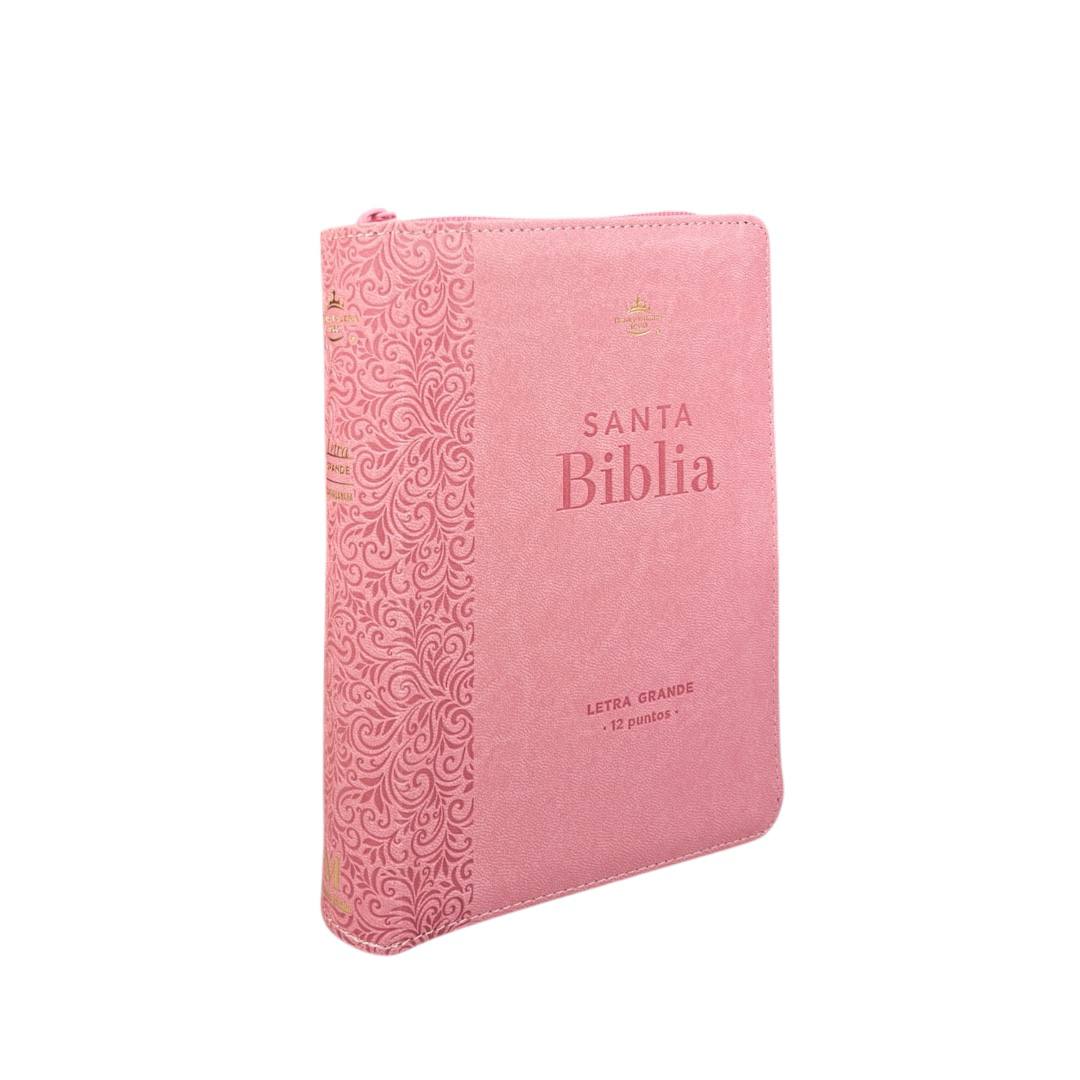 BIBLIA REINA VALERA 1960 LETRA GRANDE COMPACTA/ CIERRE IMITACION PIEL