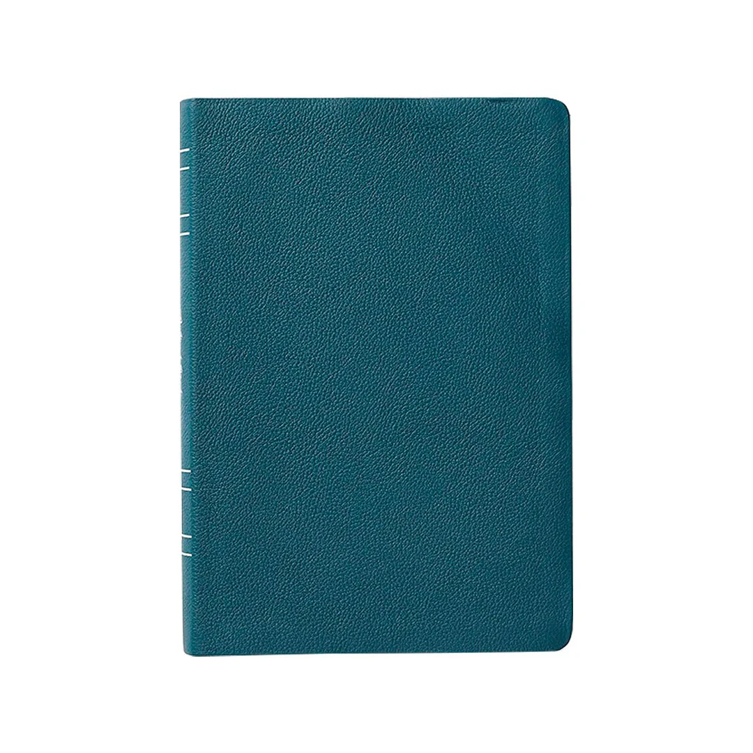 BIBLIA NBLA DE ESTUDIO MACARTHUR PIEL GENUINA AZUL PIZARRA