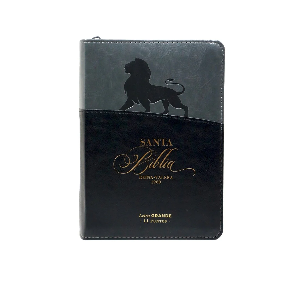 BIBLIA REINA VALERA 1960 LETRA GRANDE COMPACTA LEÓN NEGRO