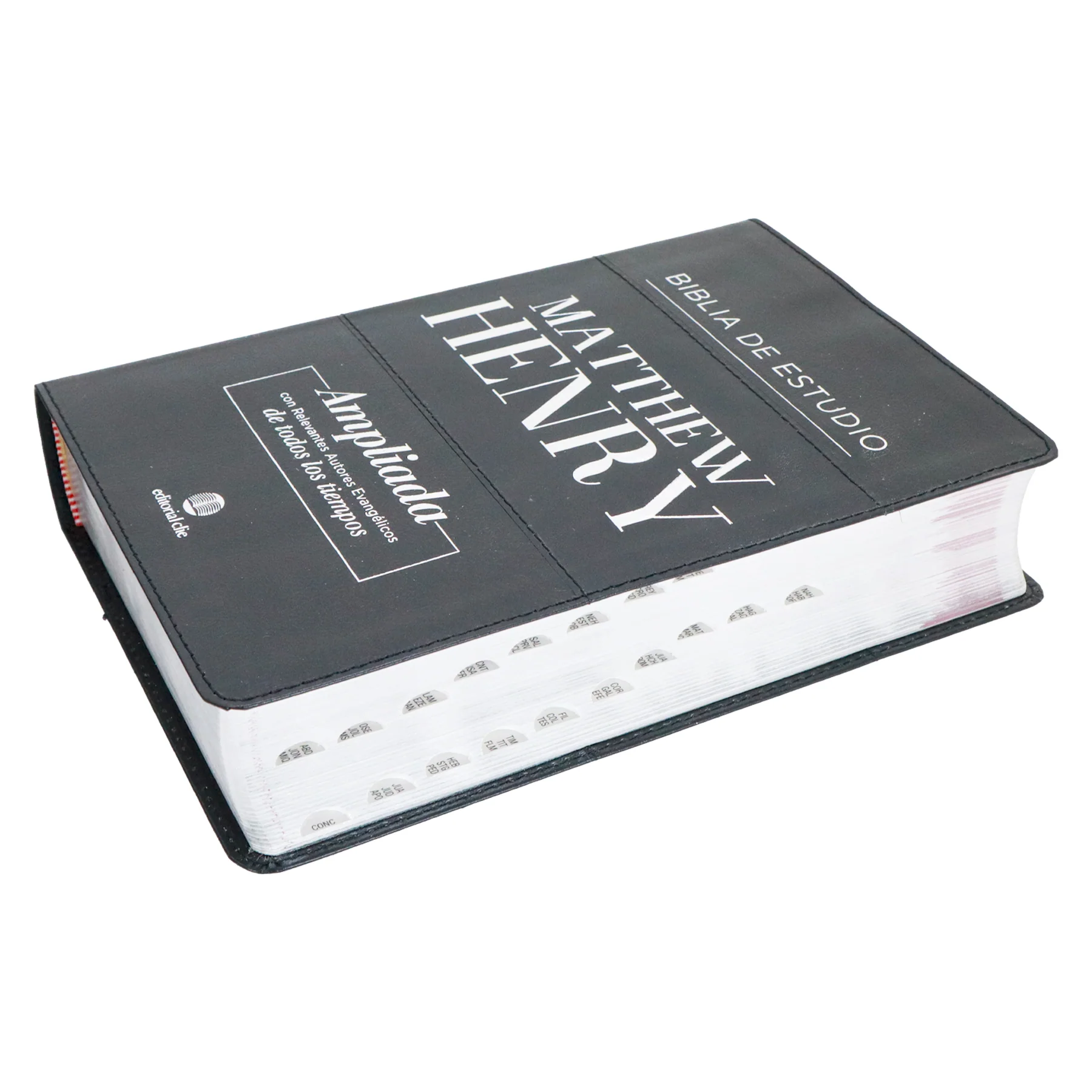 BIBLIA DE ESTUDIO MATTHEW HENRY PIEL FABRICADA NEGRO/INDICE
