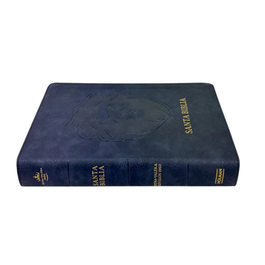 BIBLIA REINA VALERA 1960 LETRA GRANDE MANUAL LEÓN CENIZA EDICIÓN ESPECIAL
