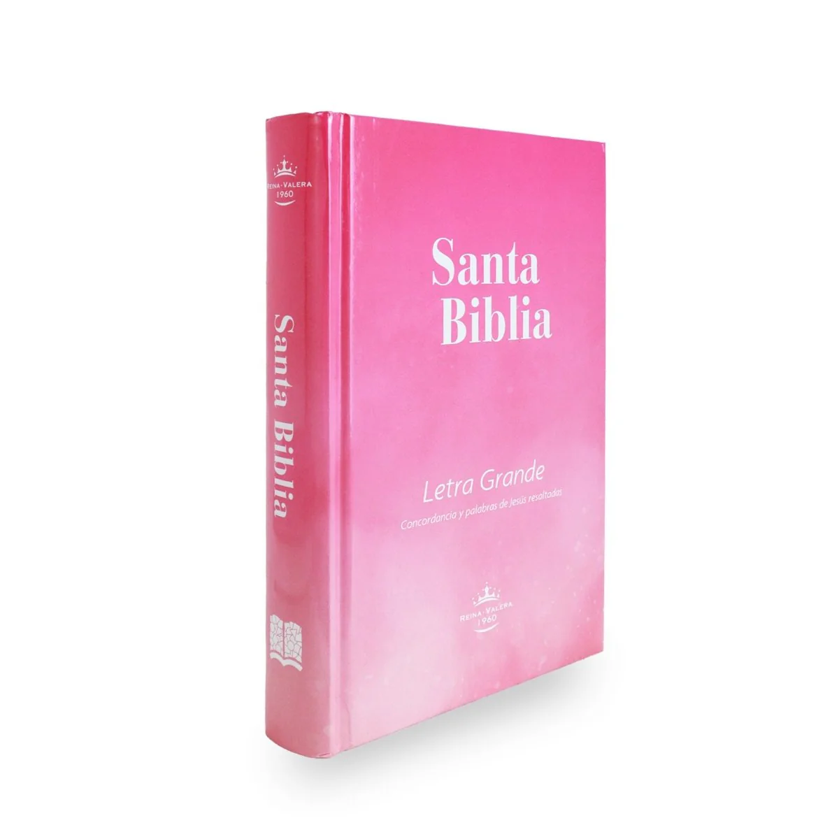 BIBLIA REINA VALERA 1960 MANUAL LETRA GRANDE TAPA DURA ROSA