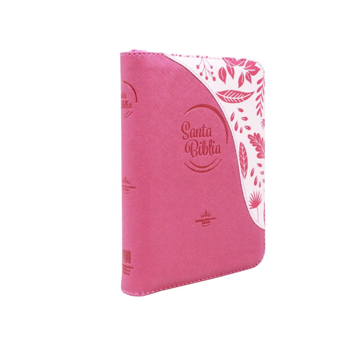 BIBLIA REINA VALERA 1960 COMPACTA FUCSIA HOJITAS CANTO PLATEADO