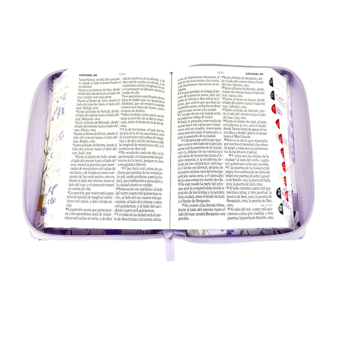 BIBLIA REINA VALERA 1960 PORTATIL LETRA GRANDE IMITACION PIEL VICTORIA FLORES C/INDICE