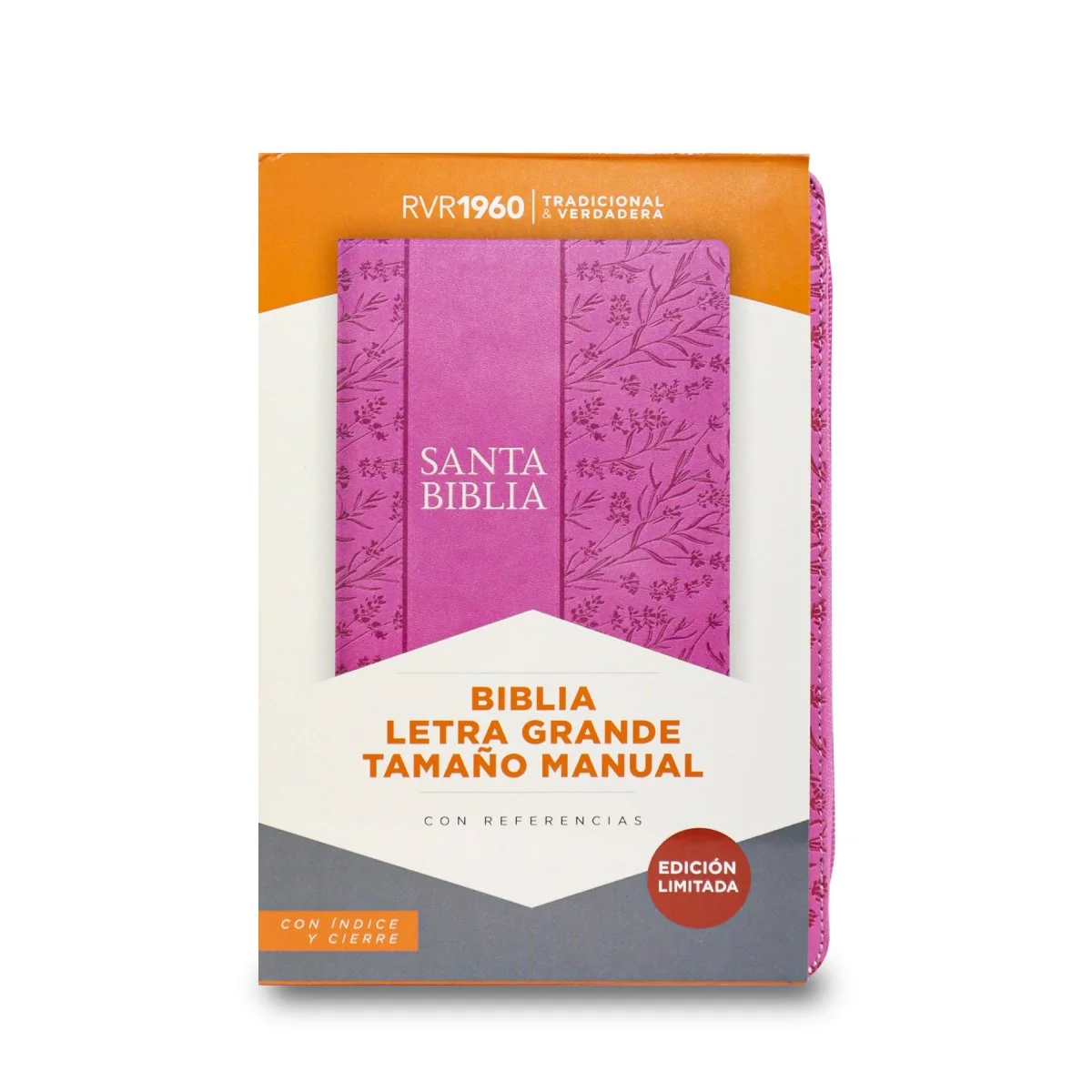 BIBLIA REINA VALERA 1960 TAMAÑO MANUAL LETRA GRANDE EDICIÓN LIMITADA (2TONOS)