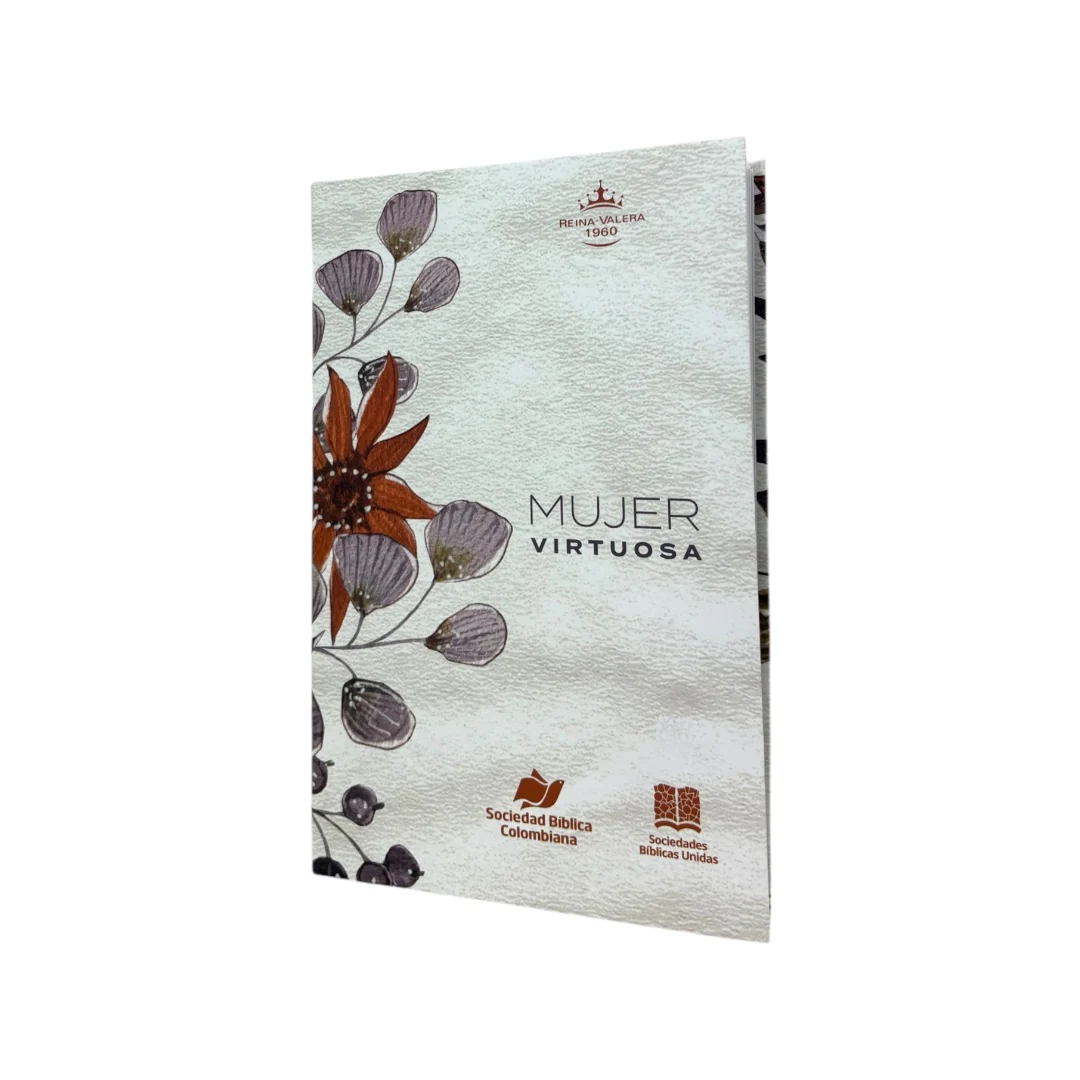 biblia reina valera 1960 letra mediana tapa flexible flores