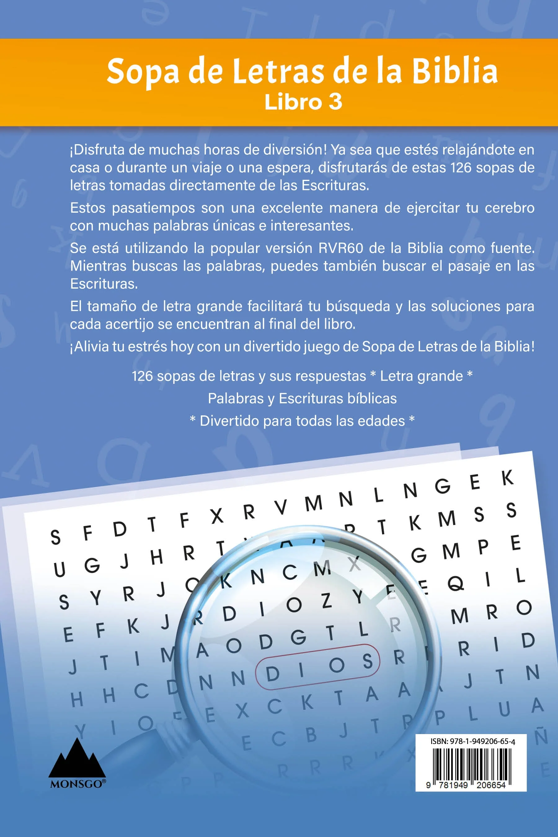 Sopa de Letras de la Biblia Letra Grande: Libro 3