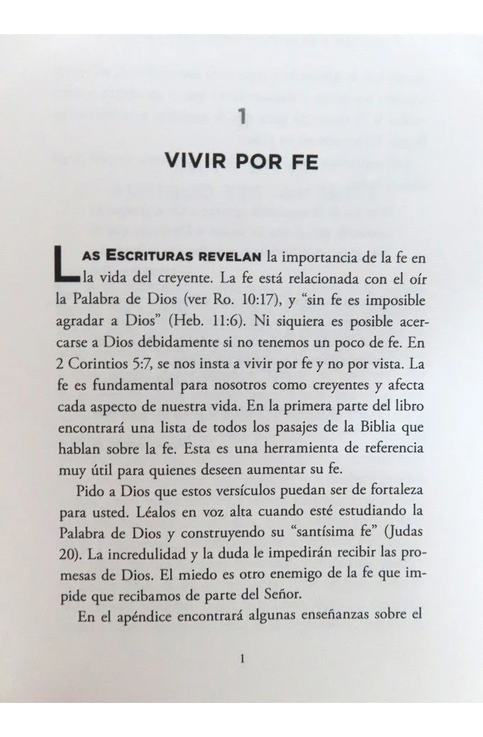 Escrituras para la Fe, la Liberación y la Sanidad