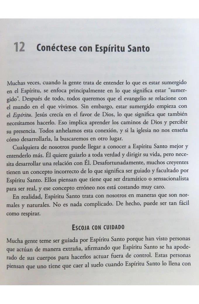 Una Vida Sumergida en el Espíritu