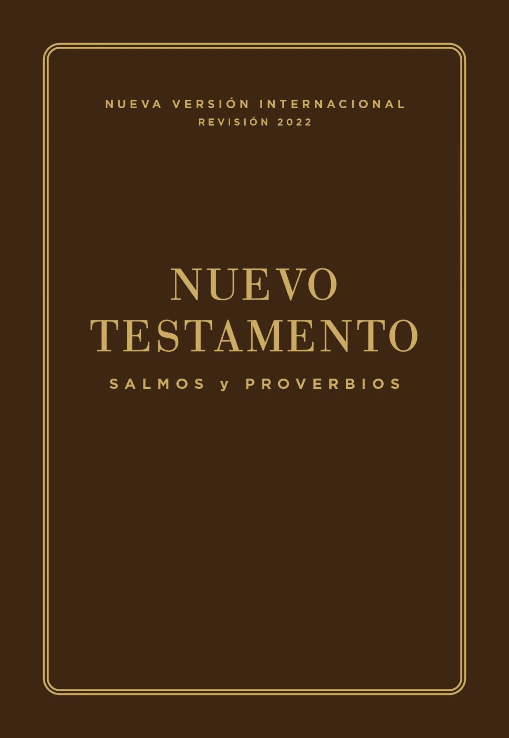 Biblia NVI Nuevo Testamento Bolsillo Café Símil Piel