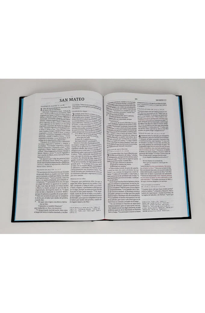 Biblia RVR 1960 Ultrafina Azul Bordado sobre Tela