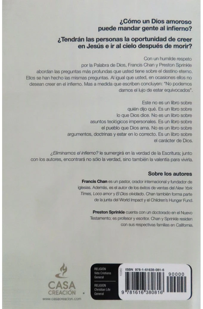 ¿Eliminamos el Infierno?