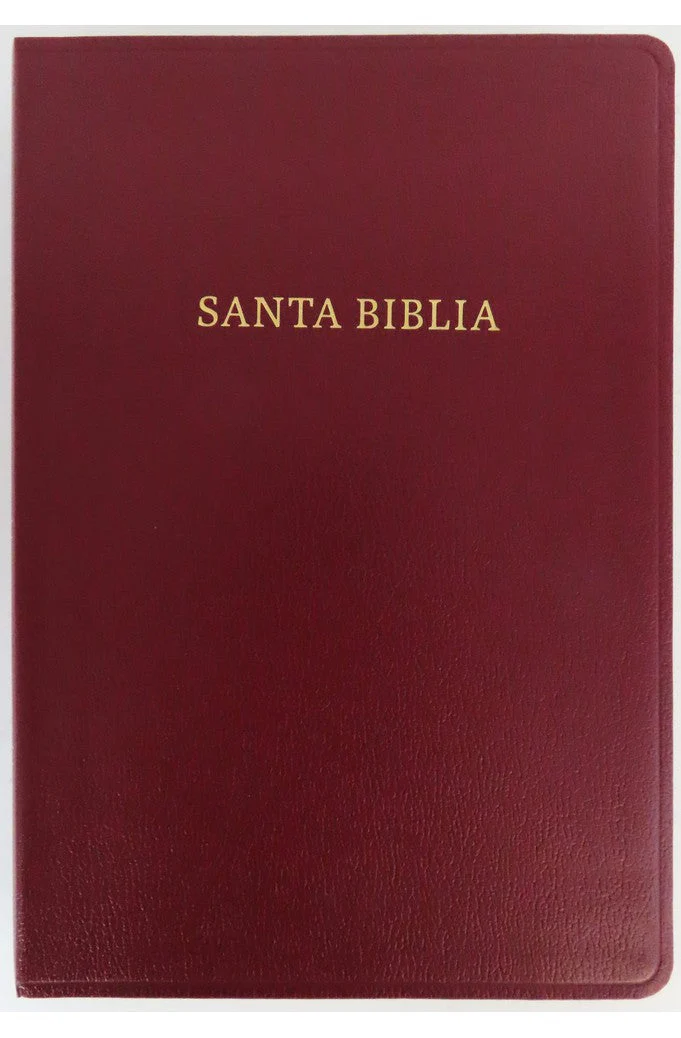 Biblia RVR 1960 Letra Súper Gigante Borgoña Símil Piel