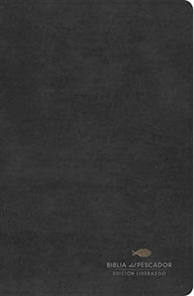Biblia RVR 1960 del Pescador Edición Liderazgo Negro Piel Fabricada