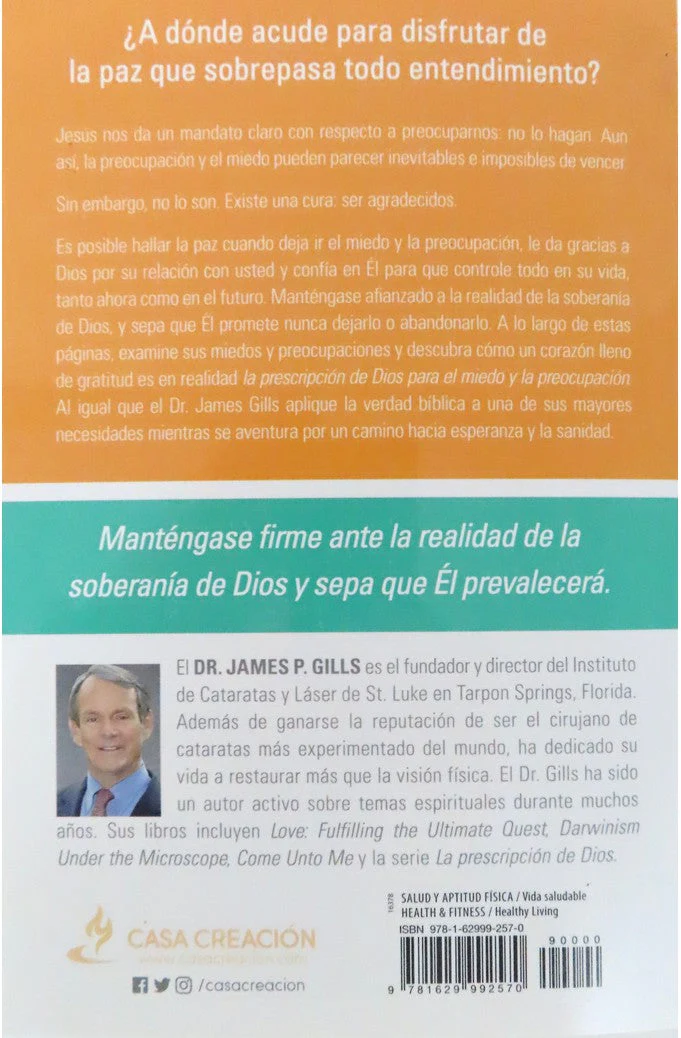 La Prescripción de Dios para el Miedo y la Preocupación