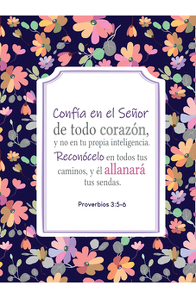 Confía en el Señor Proverbios 3:5-6: Diario y Cuaderno de Notas