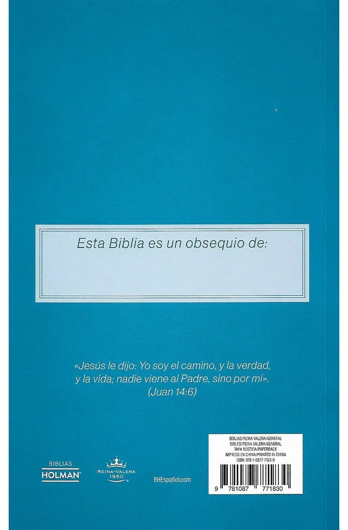 Biblia RVR 1960 Económica Azul Rústica