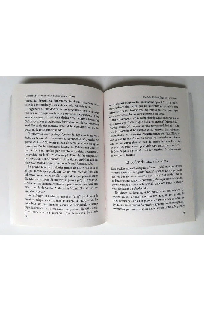 Santidad, Verdad y la Presencia de Dios