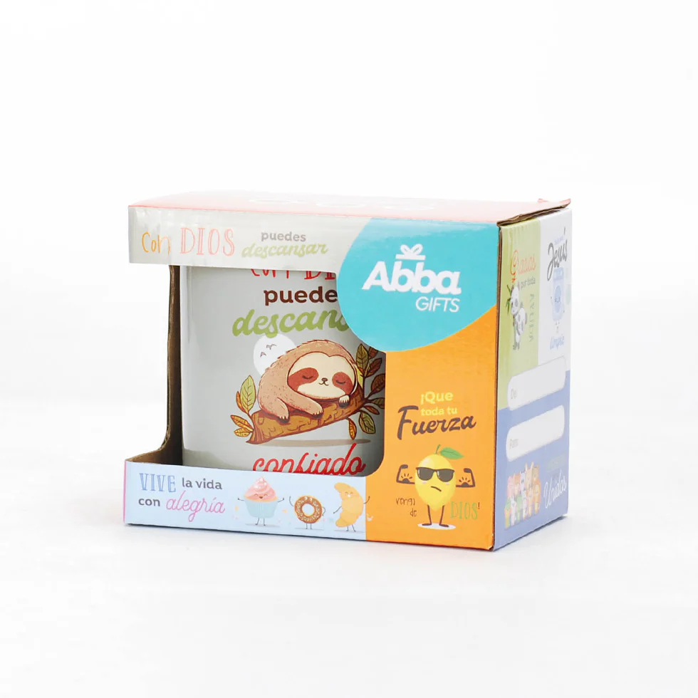 Taza 12 OZ Colección Comparte Con Dios Puedes Descansar