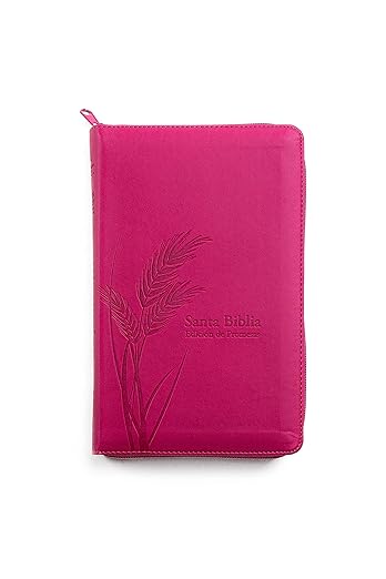 Biblia RVR 1960 Promesas Letra Grande Tamaño Manual Rosada Cierre con Índice