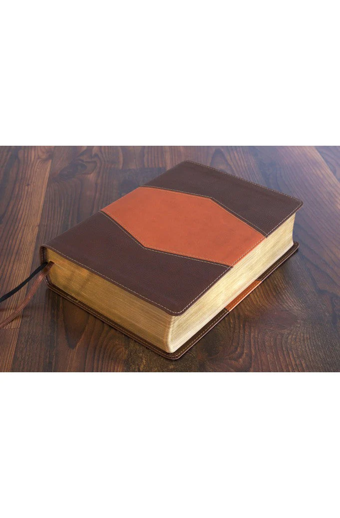 Biblia RVR 1960 de Estudio Holman Chocolate Terracota Símil Piel