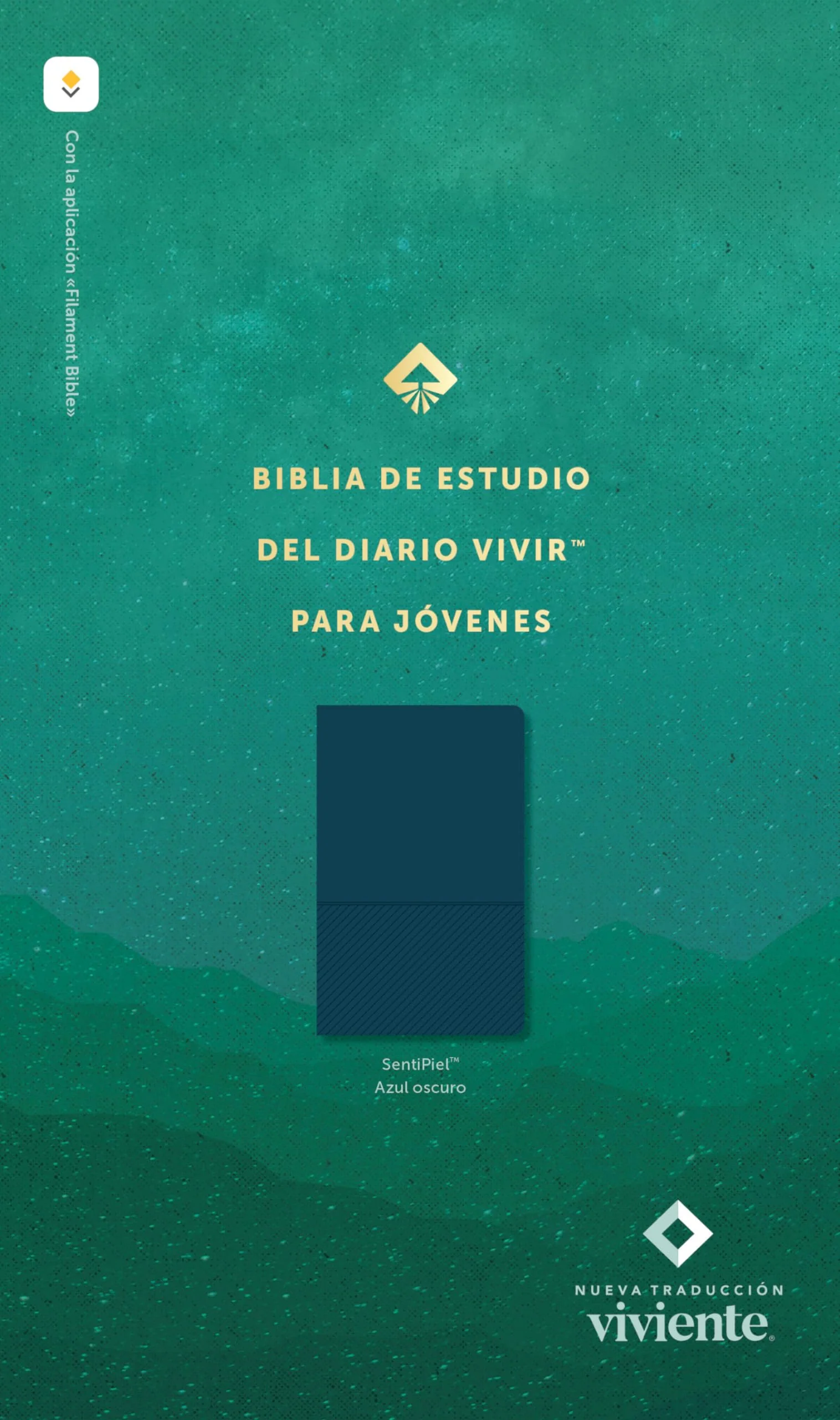 Biblia NTV de Estudio Diario Vivir para Jóvenes Azul Oscuro Símil Piel