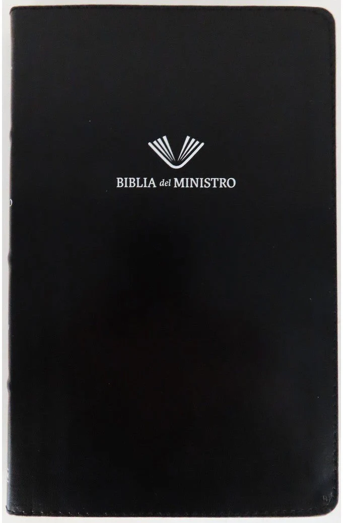 Biblia RVR 1960 del Ministro Negro Piel Fabricada