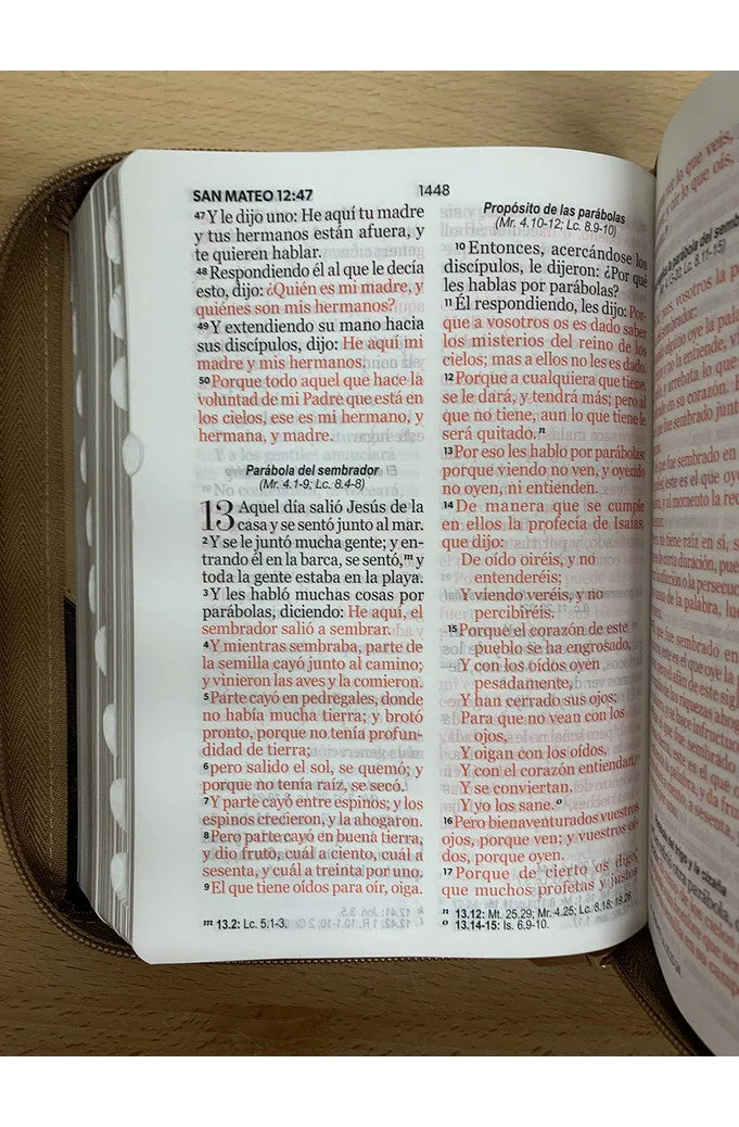 Biblia RVR 1960 Letra Grande Tamaño Manual Espada Negro Gris Símil Piel